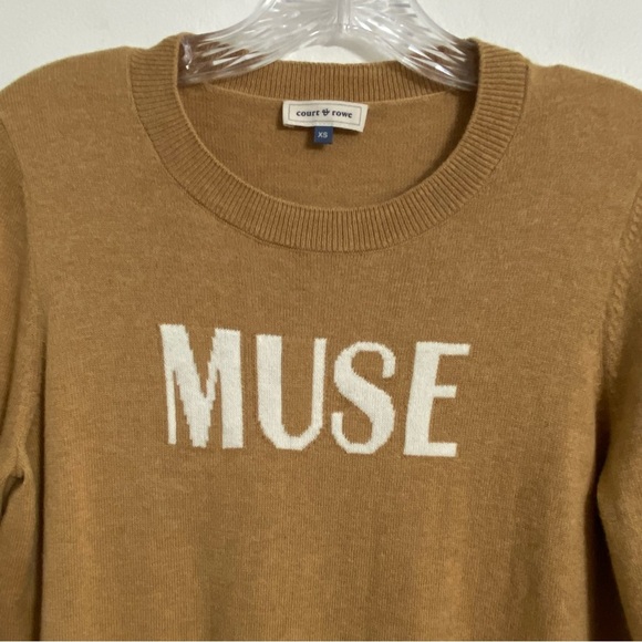 Court & Rowe Sweater Woman’s Size XS Brown Soft Wool Blend Fall Winter Cozy Muse - Picture 2 of 4